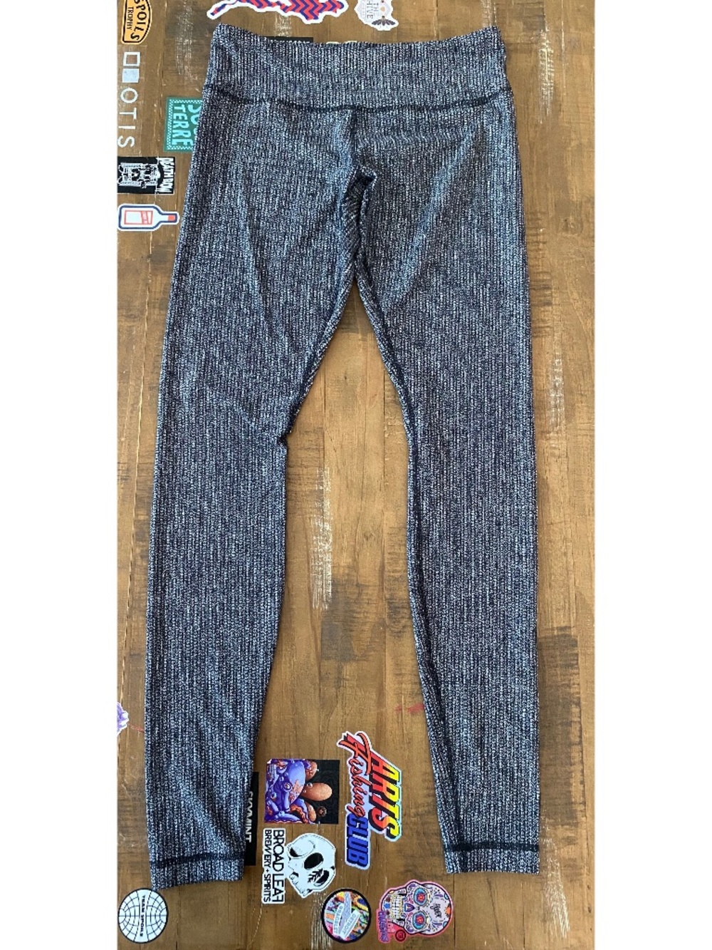 lululemon Wunder Under Pant 30 1/2" Coco Pique Black Size 8